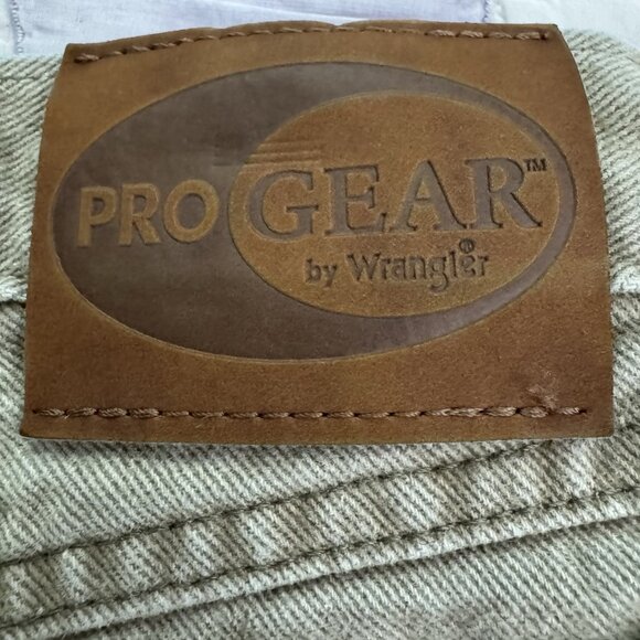 Wrangler Pro Gear Jeans Pants Mens Size 38x34 Brown Yellow Outdoor Work Rugged - Picture 11 of 14